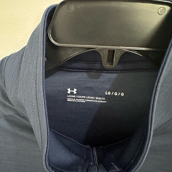 Under Armour Men's Velocity 2.0 1/4 Zip Loose Fit Shirt Large Running Fitness - Picture 3 of 4